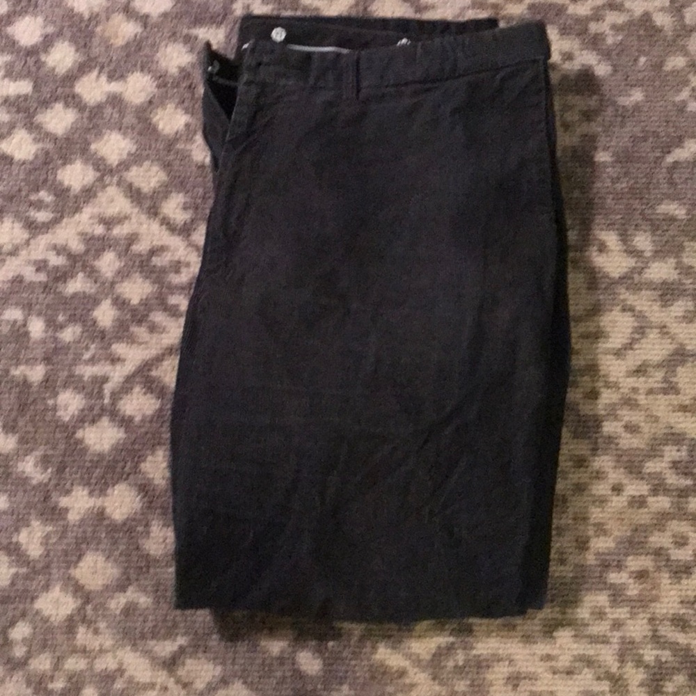 Haggar men’s corduroy navy dress pants